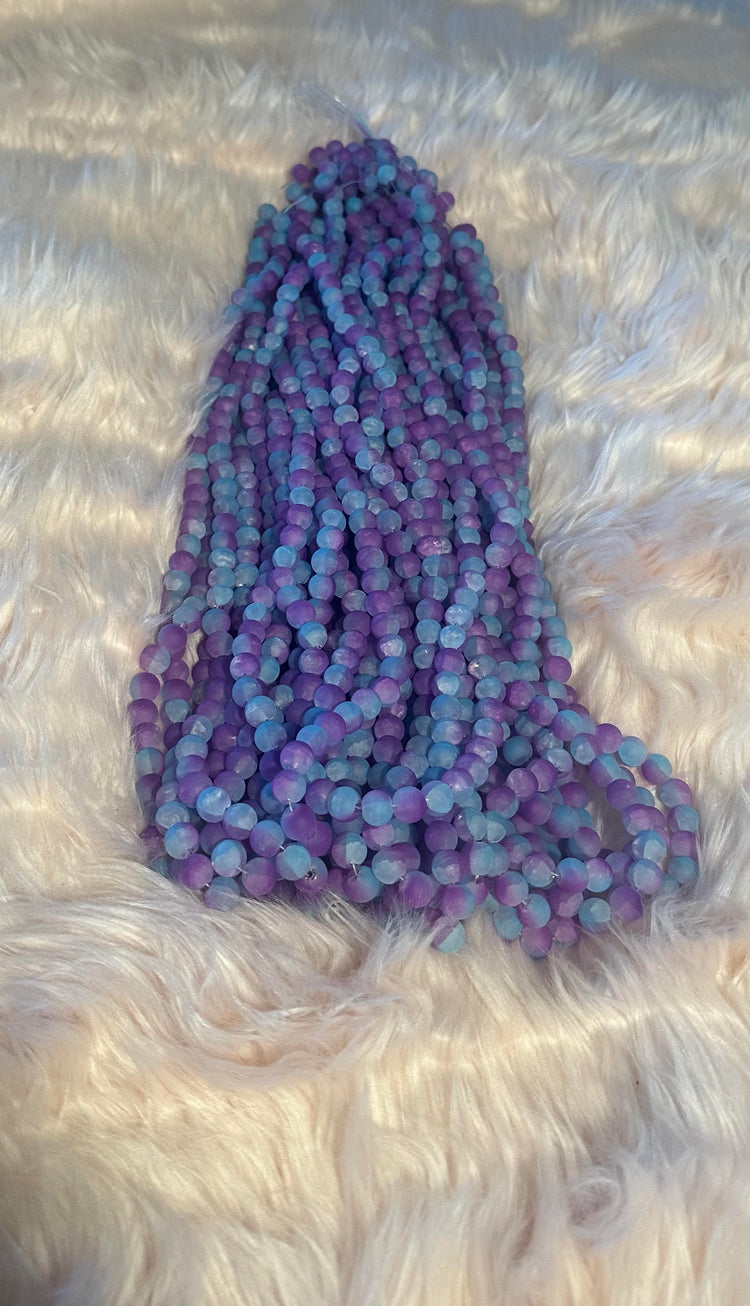 Frosted Glass 10 mm Beads