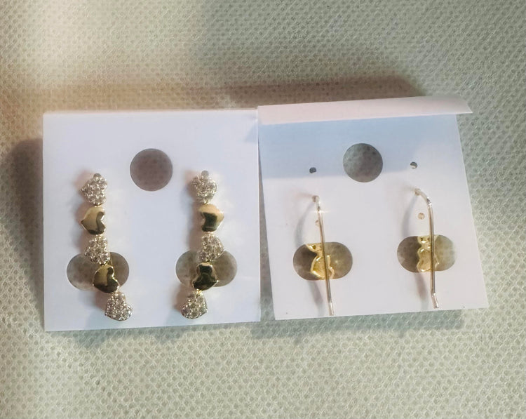 Gold Plated Bracelets /Anklets and Heart Necklace Set