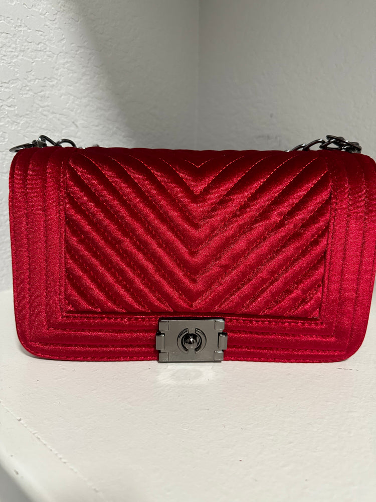 Winter Velvet Handbag