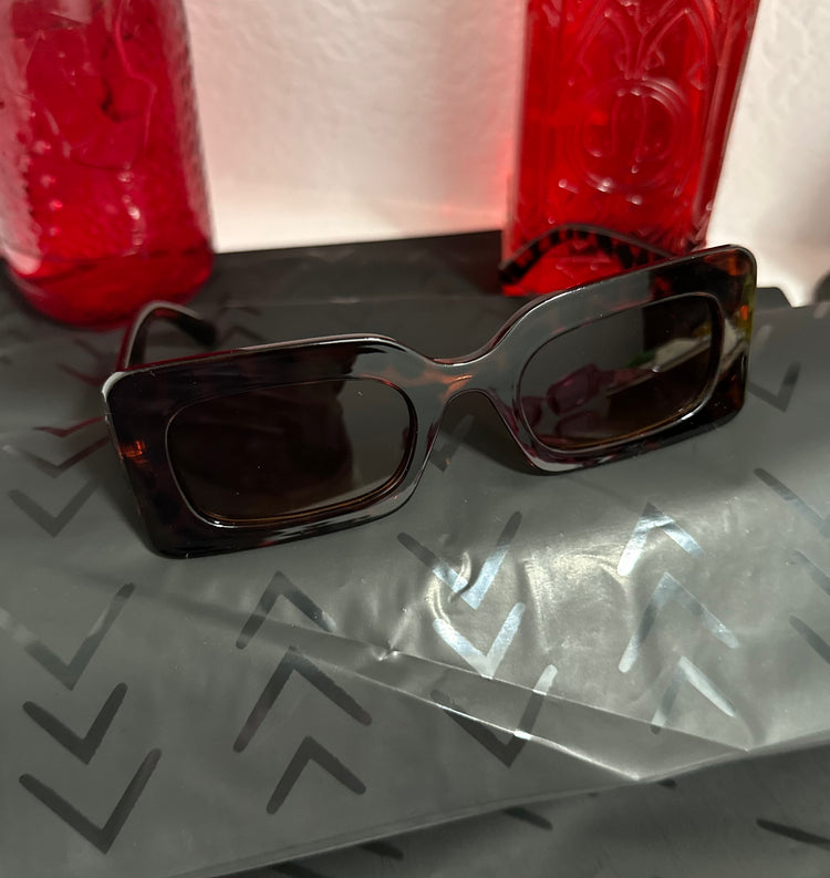 Retro style glasses.
