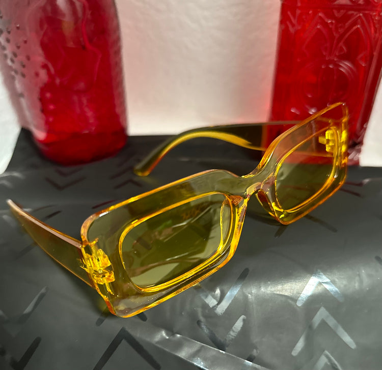 Retro style glasses.
