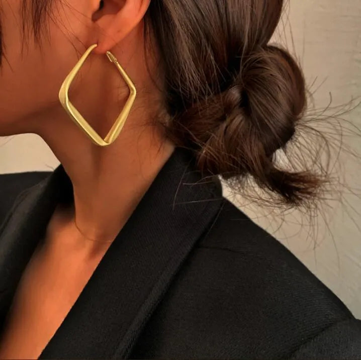 Geometric Alloy Plating Women's Earrings