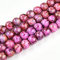 10mm Camellia Berry-colored beads