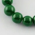 10 mm Green-colored beads