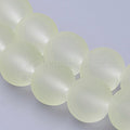 Frosted 10mm  glass beads