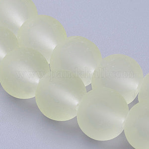 Frosted 10mm  glass beads