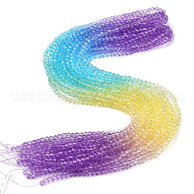 Facets, Rondell and Other Beads ********** (RAINBOW & MULITI ARE 2MM)