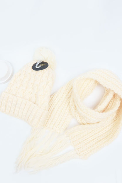 Knitted Hat And Scarf