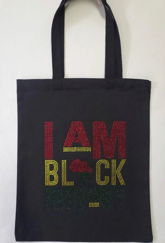 I AM black history shopping bag