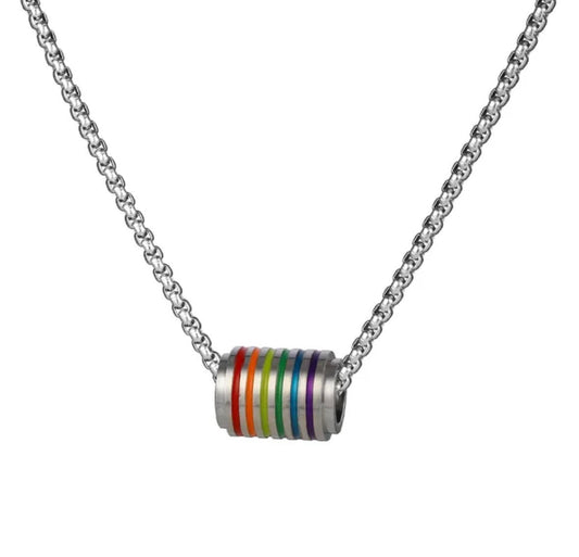 Barrel Necklace (Silver)