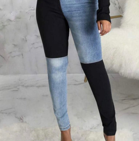 2 Color  Pocket Stretch Skinny Jeans