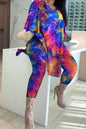 Multi color Bodycon Set 2 PC