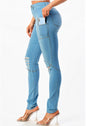 Cell Phone Pocket Skinny Leg Jeans (Some Stretch)