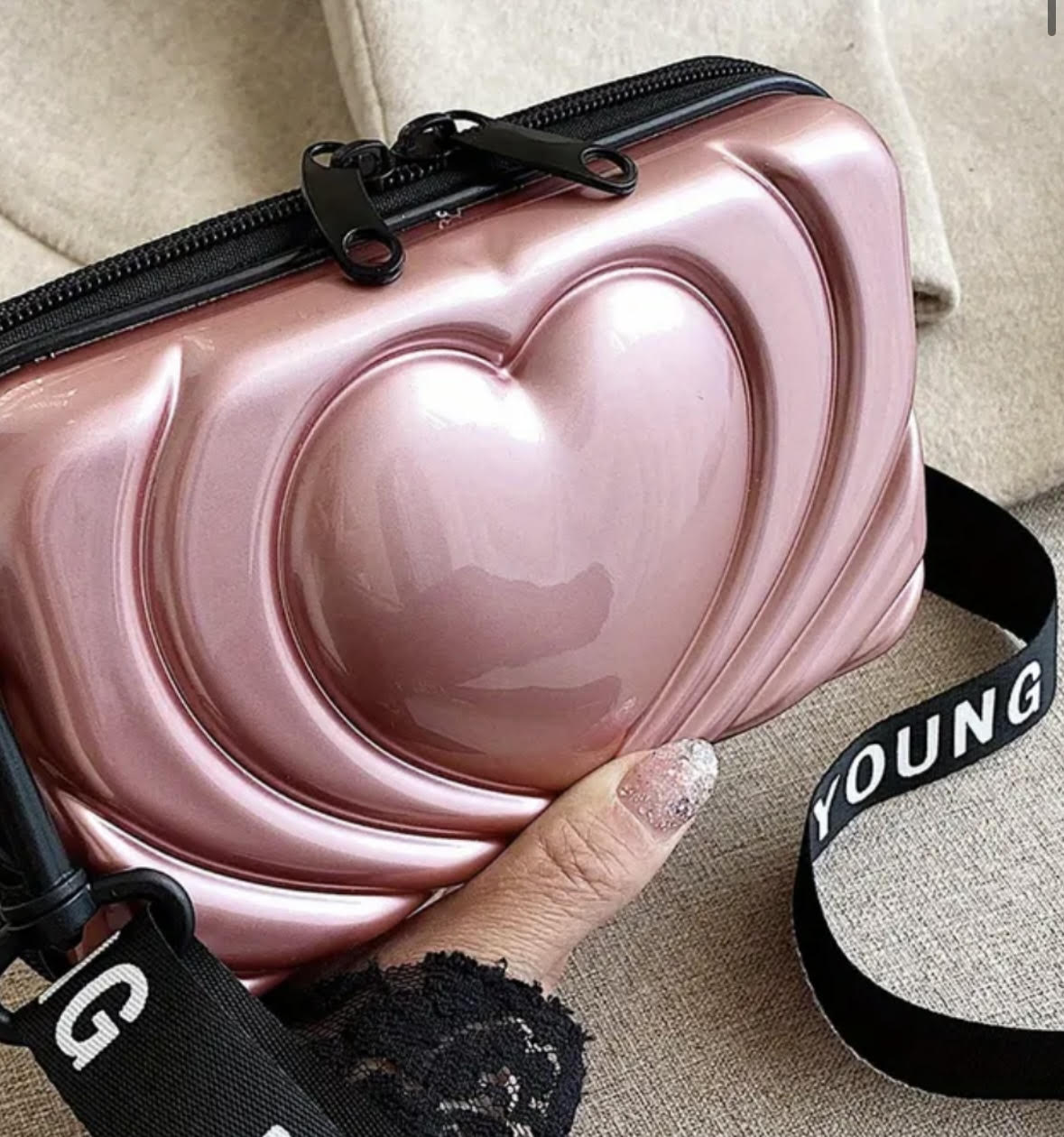 Heart Design Camera purse