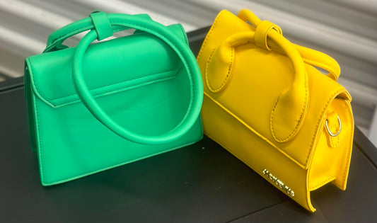 Green/ Yellow J Mini Purse