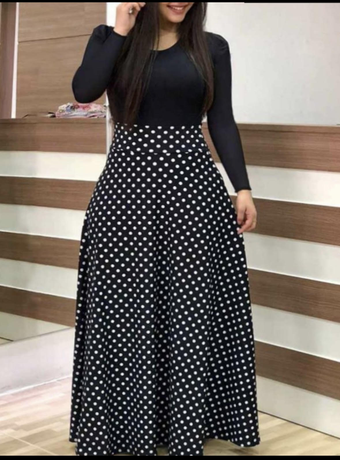 Long Sleeve long skirt dress