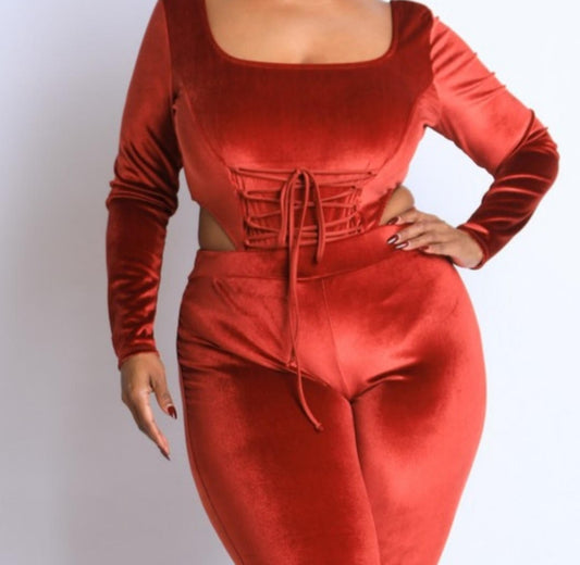 Plus Size 2 pc Body suit set