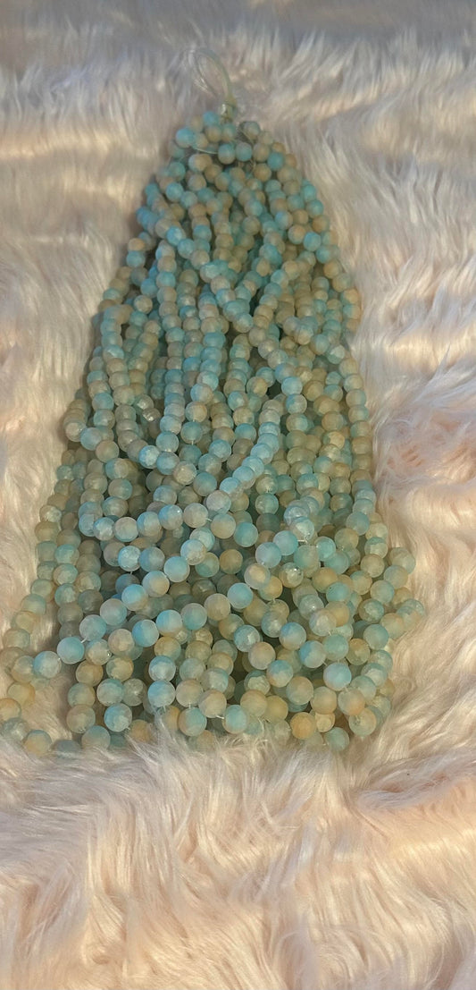 Frosted Glass 10 mm Beads