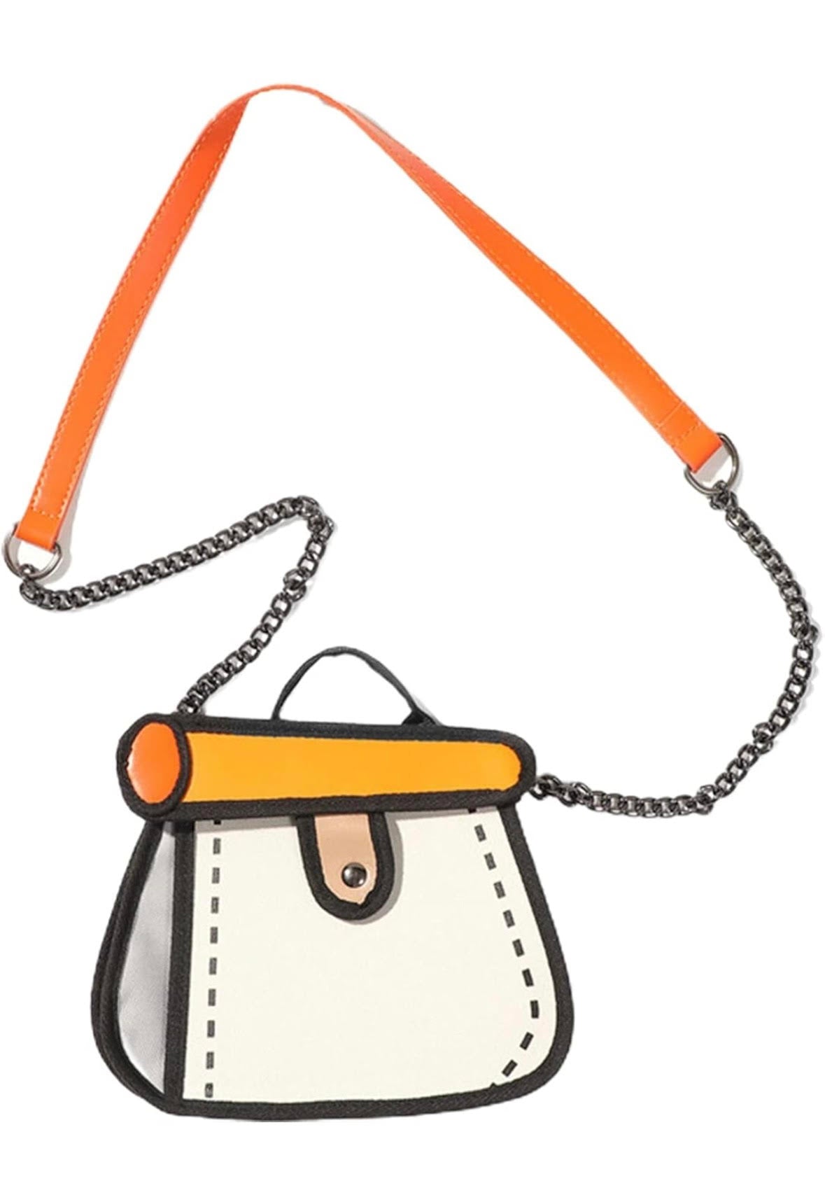 Cartoon 2D Design Purse