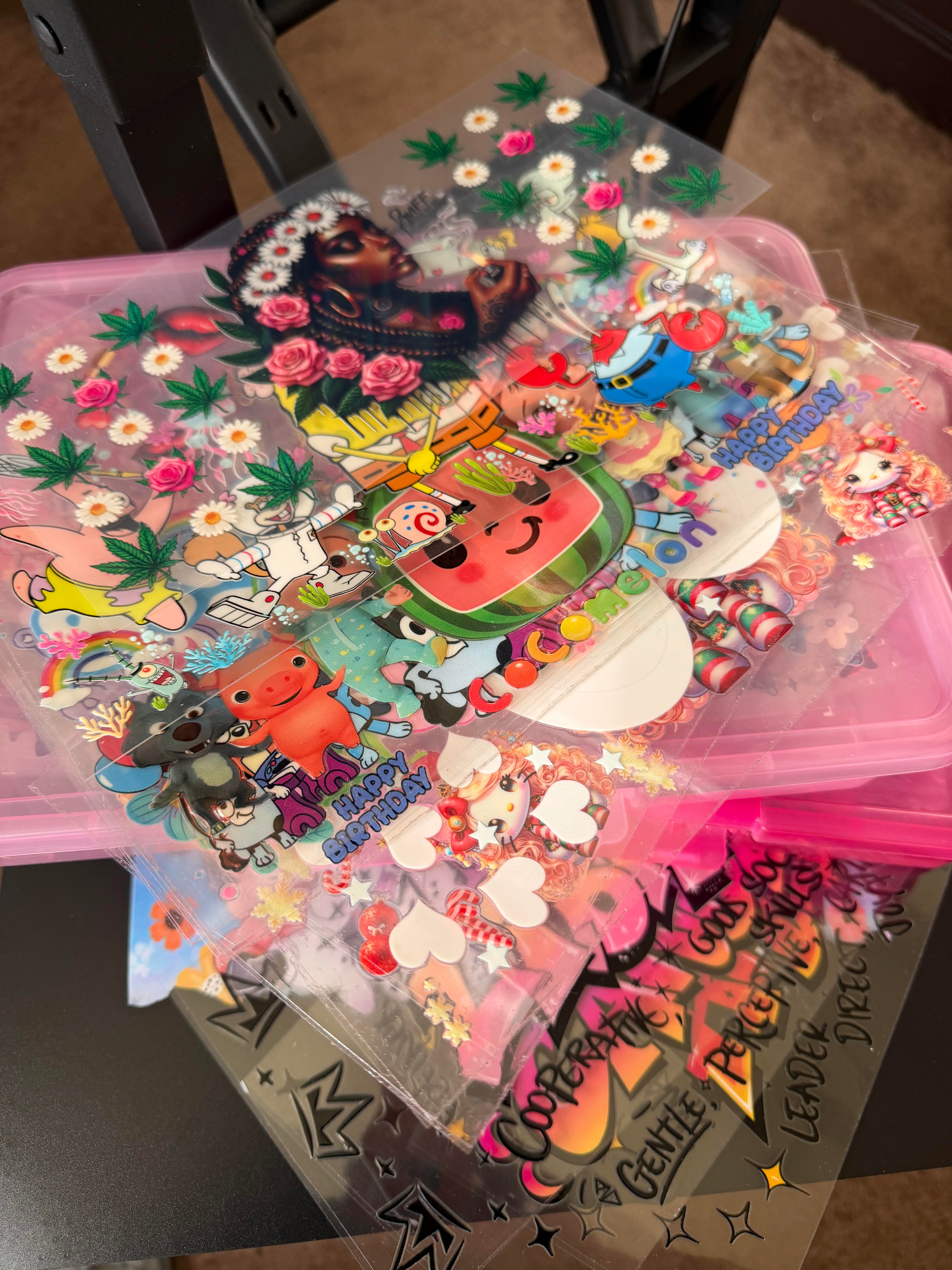 20 Random Cup wraps Bundles