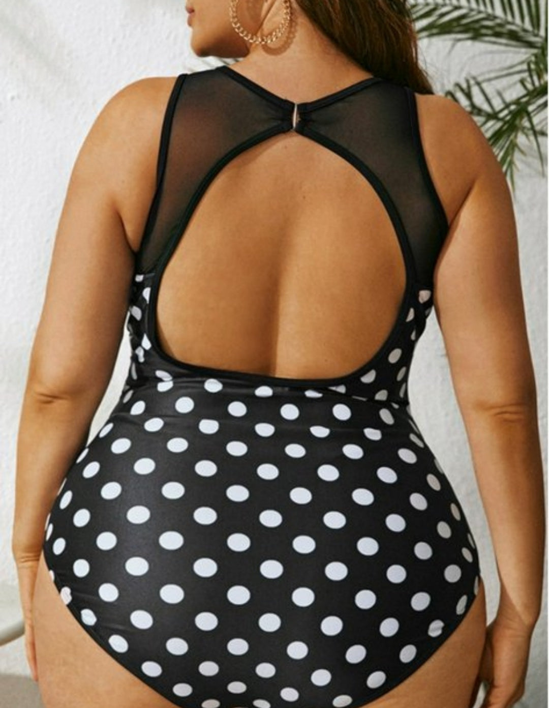 Polka Dotted 1 pc Swimming Suit