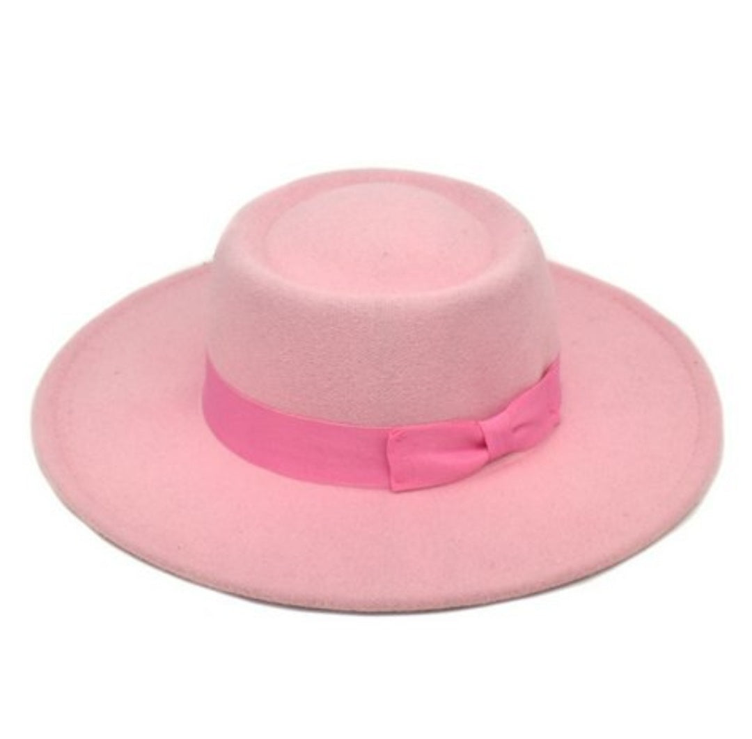 Pink n Black Jazz Hat