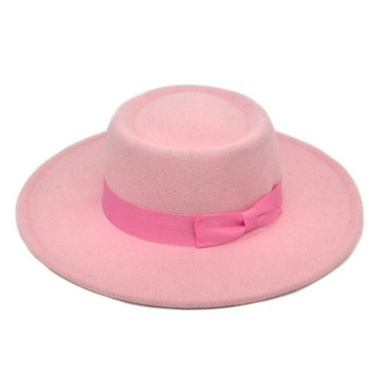 Pink n Black Jazz Hat
