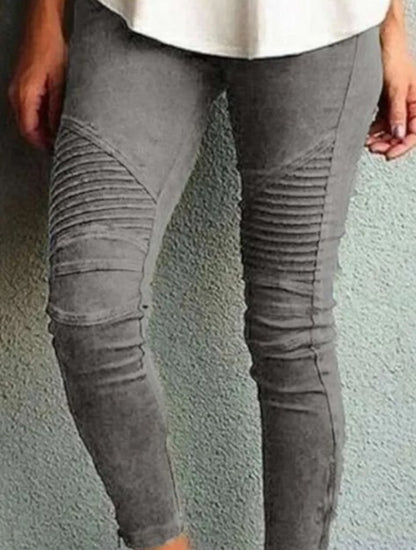 Women's Cotton gray  stretchy skinny jean