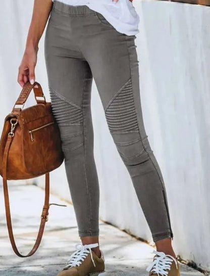 Women's Cotton gray  stretchy skinny jean