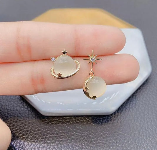 Opal Planet Earrings